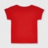 Koszulka z nadrukiem dla dziewczynek Mayoral 3016-78 czerwony