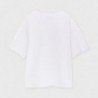 Koszulka z krótkim rękawem dla dziewczyn Mayoral 6004-91 Biały/czarny