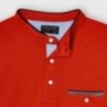 Koszulka polo na stójce chłopięca Mayoral 6106-30 czerwona