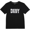 Koszulka z krótkim rękawem dla chłopców DKNY D25D26-09B kolor czarny