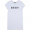 Sukienka dla dziewczynek DKNY D32785-N50 kolor biało-czarny