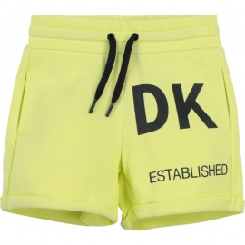 Krótkie spodenki dziewczęce DKNY D34A23-60B kolor żółty
