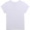 Koszulka z krótkim rękawem dziewczęca DKNY D35R23-10B kolor biały