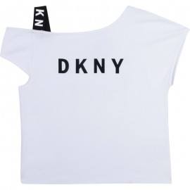 Bluzka dla dziewczynki DKNY D35R44-10B kolor biały