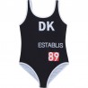 Kostium kąpielowy dziewczęcy DKNY D37102-09B kolor czarny