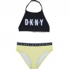 Bikini dla dziewczynki DKNY D37105-60B kolor żółty