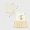 Sukienka 2-częściowa dziewczęca Mayoral 1976-59 Złoty