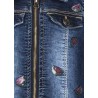 Kurtka jeansowa dziewczęca Losan 116-2004AL-741 kolor granatowy