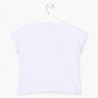 Koszulka z nadrukiem dziewczęca Losan 114-1012AL-001 kolor Biały