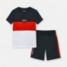 Komplet koszulka i bermudy dla chłopaka chłopiec Mayoral 6623-25 Czerwony