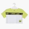 Koszulka krótka dla dziewczynek Losan 114-1017AL-744 kolor Limonka