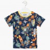 Koszulka z nadrukami dla chłopca Losan 115-1022AL-378 kolor Granatowy