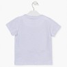 Koszulka z nadrukiem dla chłopców Losan 115-1026AL-001 kolor Biały