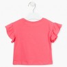 Koszulka z krótkim rękawem dziewczęca Losan 116-1030AL-766 kolor Różowy