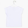 Koszulka z aplikacją dziewczęca Losan 116-1033AL-001 kolor Biały
