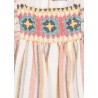 Sukienka lniana w paski dziewczęca Losan 116-7026AL-718 kolor Różowy