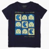Koszulka z cekinami chłopięca Losan 115-1211AL-378 kolor Granatowy