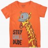 Koszulka z krótkim rękawem dla chłopca Losan 115-1204AL-092 kolor Pomarańcz
