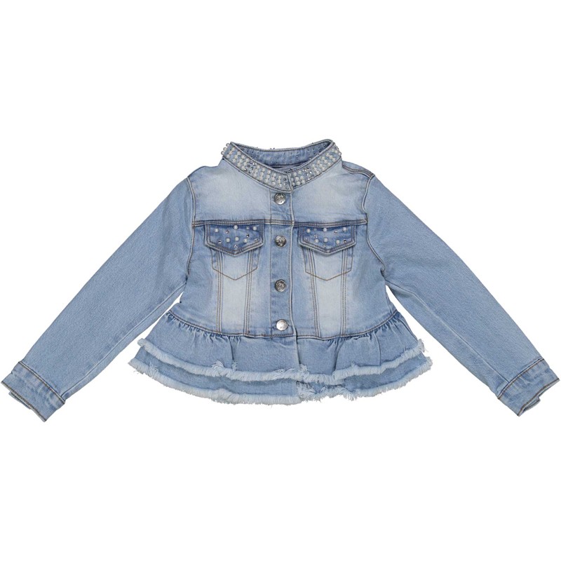 Kurtka jeans dziewczęca Birba&Trybeyond 27898-60A kolor niebieski