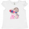 Koszulka z aplikacją dziewczęca Birba&Trybeyond 24054-15A kolor Biały