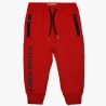 Spodnie dresowe dla chłopca Birba&Trybeyond 22007-50M kolor czerwony