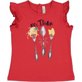 Koszulka dla dziewczynek Birba&Trybeyond 24062-50N kolor czerwony