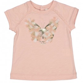 t-shirt z krótkim rękawem dla dziewczyn Birba&Trybeyond 24086-51E kolor jasny róż