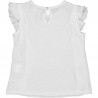 Koszulka dla dziewczynki Birba&Trybeyond 24087-10N kolor krem