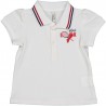 koszulka polo dla dziewczynek Birba&Trybeyond 24804-15A kolor biały