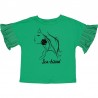 t-shirt bawełniany dziewczęcy Birba&Trybeyond 24410-25P kolor zielony