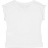 t-shirt z krótkim rękawem dla dziewczyn Birba&Trybeyond 24420-15A kolor biały
