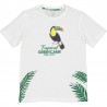 t-shirt z nadrukiem dla chłopców Birba&Trybeyond 24470-15A kolor biały