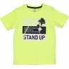 t-shirt z krótkim rękawem dla chłopców Birba&Trybeyond 24487-35D kolor limonka