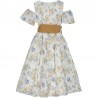 długa sukienka dla dziewczyn Birba&Trybeyond 25590-91Z kolor kremowy