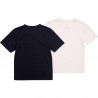 Koszulka z krótkim rękawem chłopięca 2 szt TIMBERLAND T25S27-V41 kolor granat/biały
