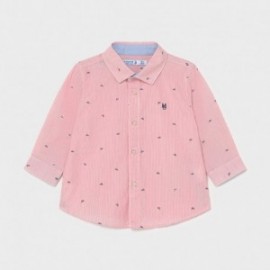 Koszula we wzory chłopiec Mayoral 1121-20 różowy