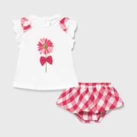 Komplet spódnica i koszulka dziewczynka Mayoral 1839-65 różowy