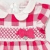 Sukienka w kratkę dla dziewczynek Mayoral 1833-60 różowy