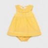 Sukienka lniana dla dziewczynki Mayoral 1834-39 Żółty