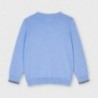 Sweter z lamówką chłopięcy Mayoral 311-65 błękitny