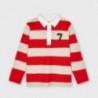 Koszulka polo w paski chłopiec Mayoral 3114-83 Czerwony