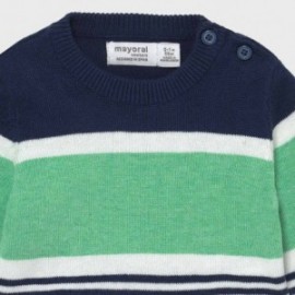 Sweterek w paski dla chłopców Mayoral 1333-93 granat/mięta