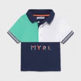 Koszulka polo dla chłopców Mayoral 1110-20 turkusowy