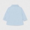 Koszula z długim rękawem i muszką dla chłopców Mayoral 1175-42 błękitna