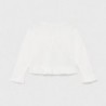 Sweter rozpinany dla dziewczynki Mayoral 1335-23 Biały