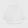 Koszula z długim rękawem i muszką dla chłopców Mayoral 1175-40 biała