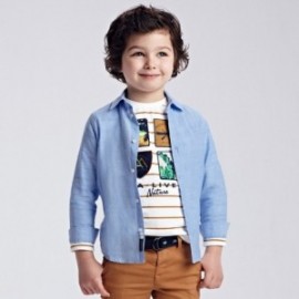 Koszula lniana dla chłopca Mayoral 141-48 Błękitny