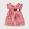 Sukienka w kratkę dziewczynka Mayoral 1965-93 czerwony