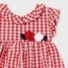 Sukienka w kratkę dziewczynka Mayoral 1965-93 czerwony