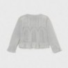 Sweter rozpinany dla dziewczynki Mayoral 1335-20 Srebny